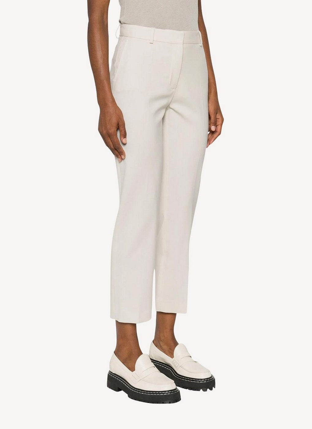 Joseph - Pantalon En Laine Coleman - White - Femme