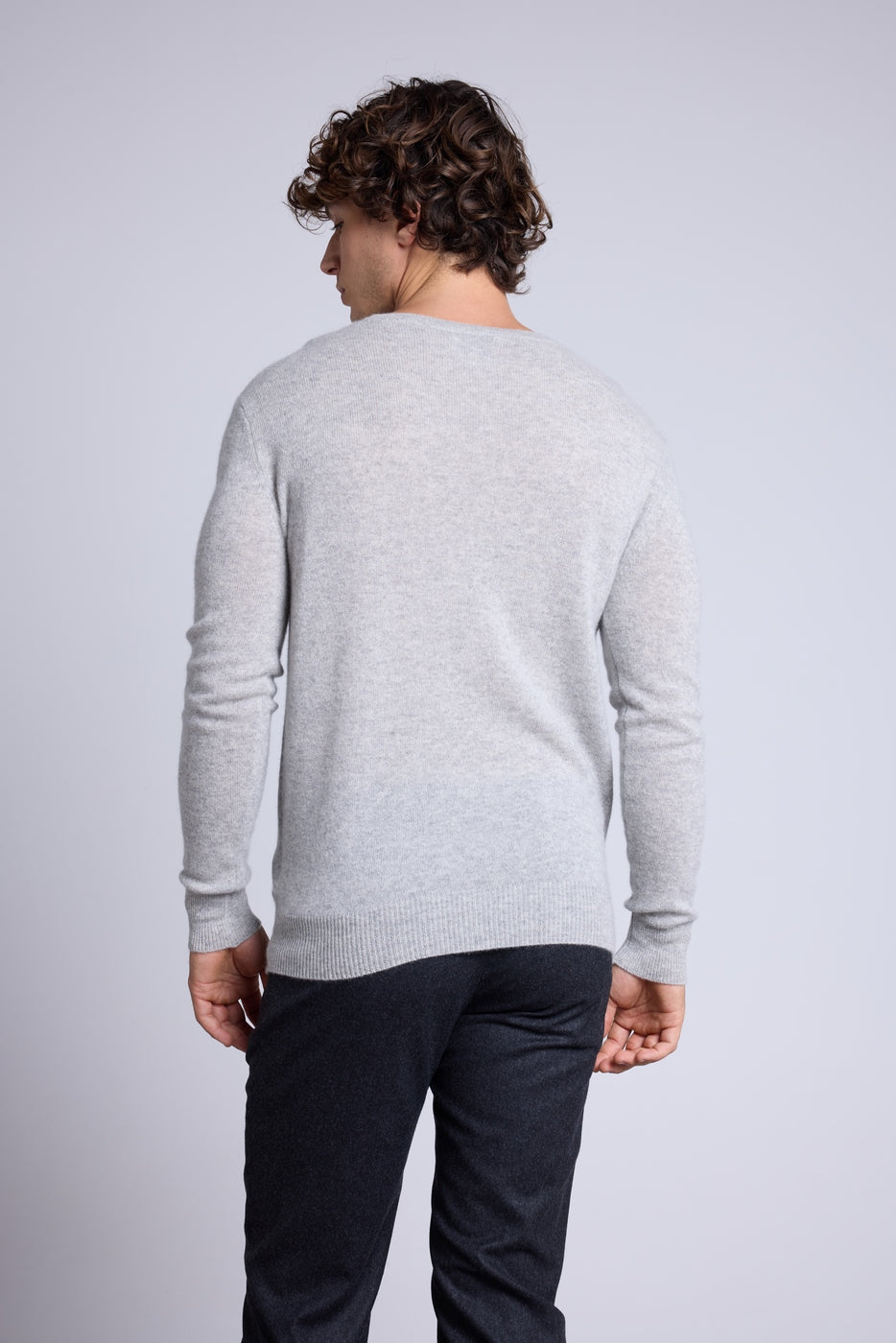 Pull Col Rond Josh - Gris Clair - Homme