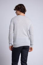 Pull Col Rond Josh - Gris Clair - Homme