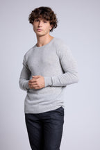 Pull Col Rond Josh - Gris Clair - Homme