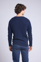 Pull Col Rond Josh - Bleu Marine - Homme