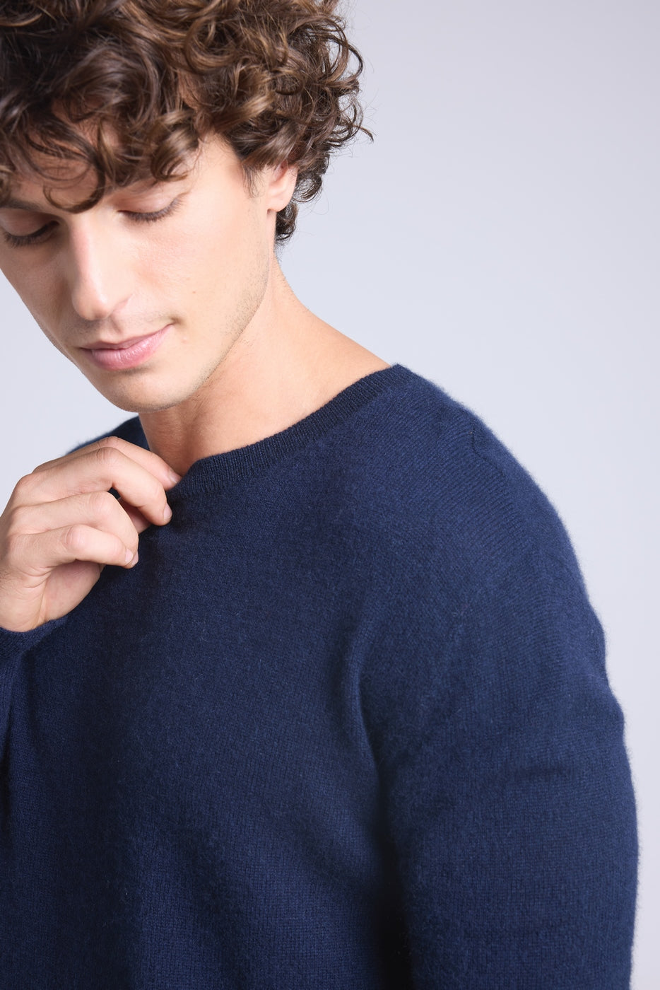 Pull Col Rond Josh - Bleu Marine - Homme