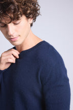 Pull Col Rond Josh - Bleu Marine - Homme