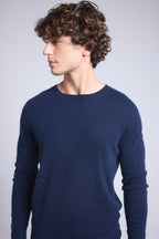 Pull Col Rond Josh - Bleu Marine - Homme