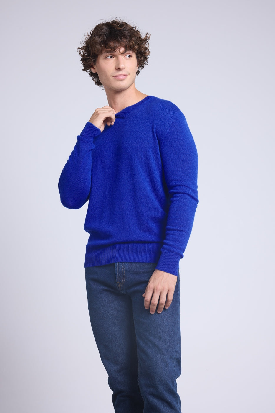Jersey de cuello redondo Josh - Azul real - Hombre