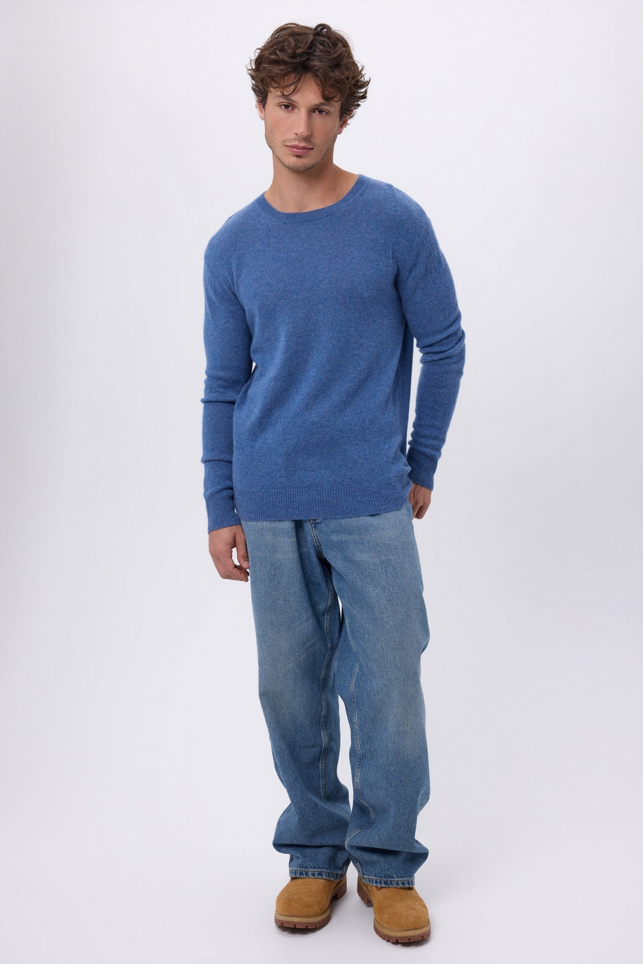 Josh Crew Neck - Denim Blue - Men