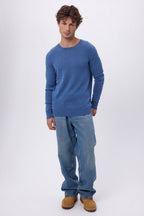 Josh Crew Neck - Denim Blue - Men