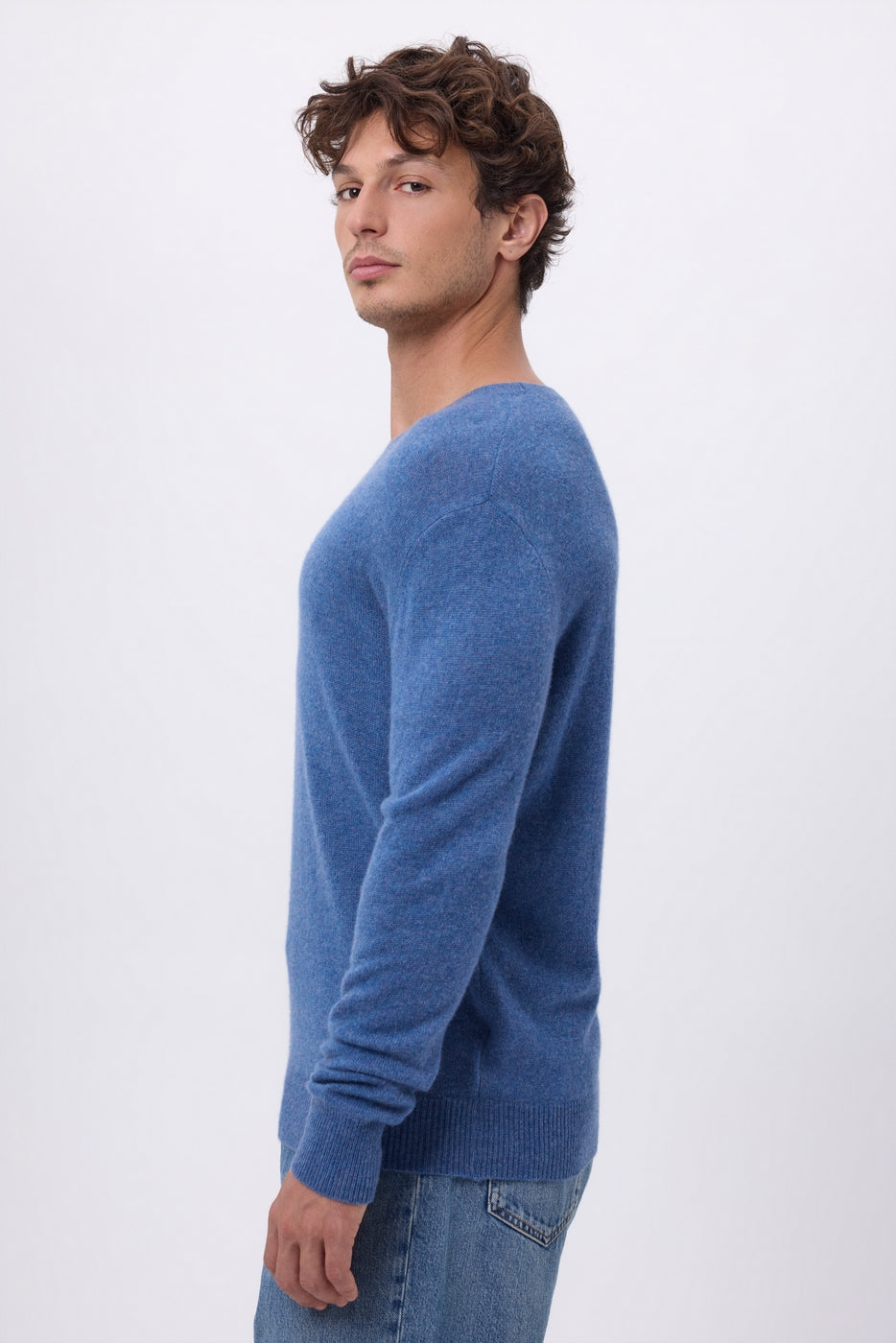 Josh Crew Neck - Denim Blue - Men