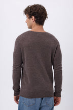 Josh Crew Neck - Heather Brown - Men