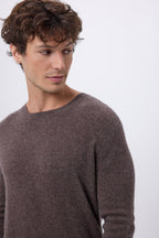 Josh Crew Neck - Heather Brown - Men