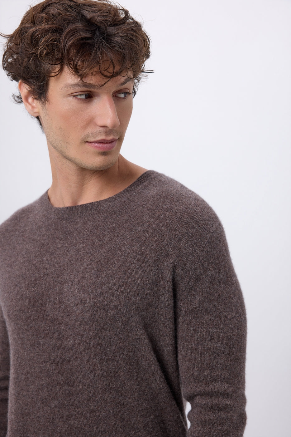 Josh Crew Neck - Heather Brown - Men