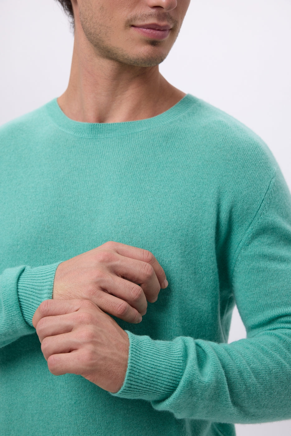 Col Rond Josh - Vert Pastel - Homme