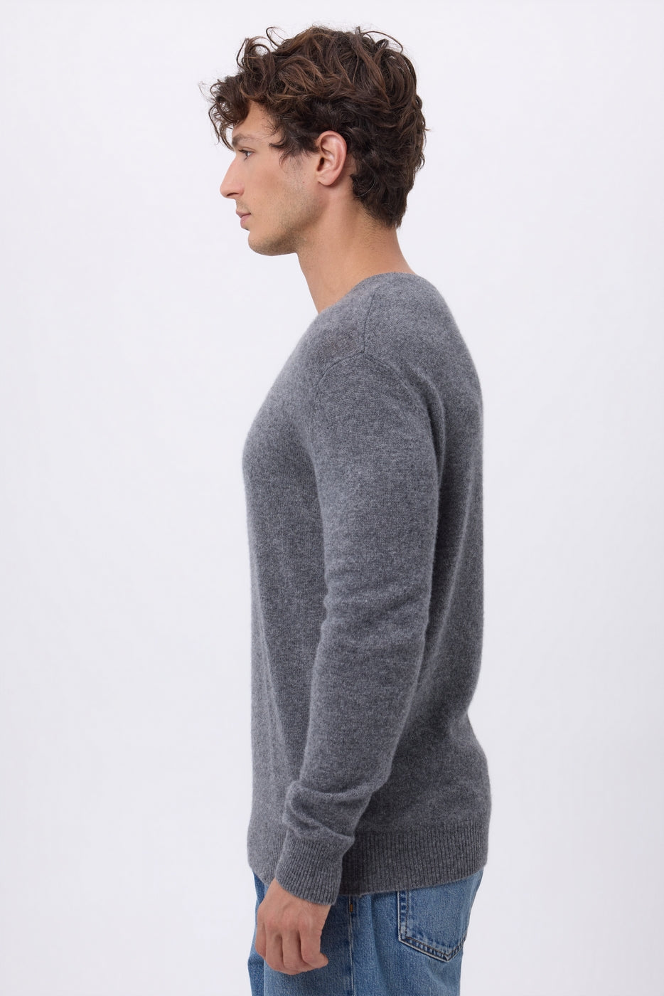 Col Rond Josh - Gris Fonce - Homme