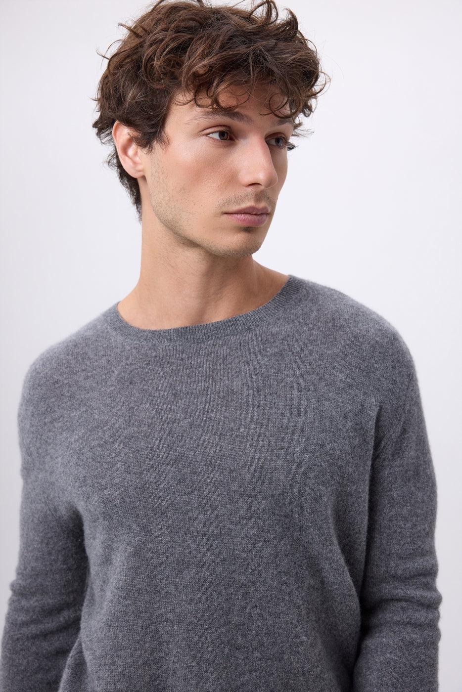 Col Rond Josh - Gris Fonce - Homme