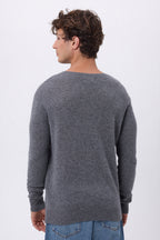 Col Rond Josh - Gris Fonce - Homme