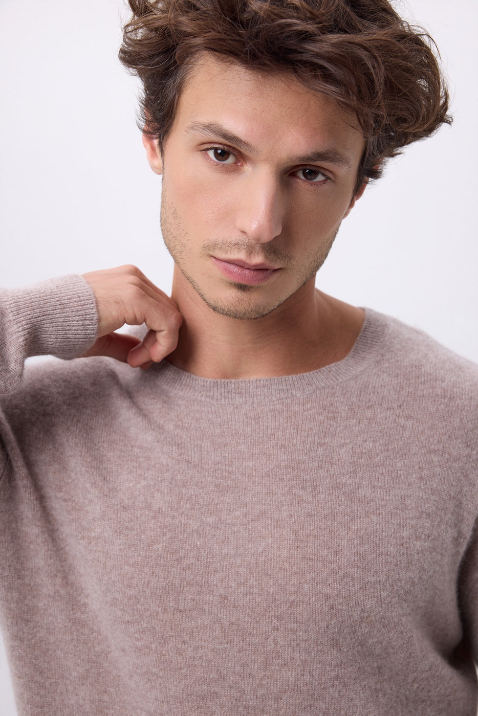 Josh Crew Neck - Hazelnut - Men