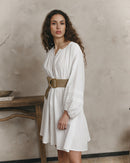 Vestido Corto Jouvence - Crudo
