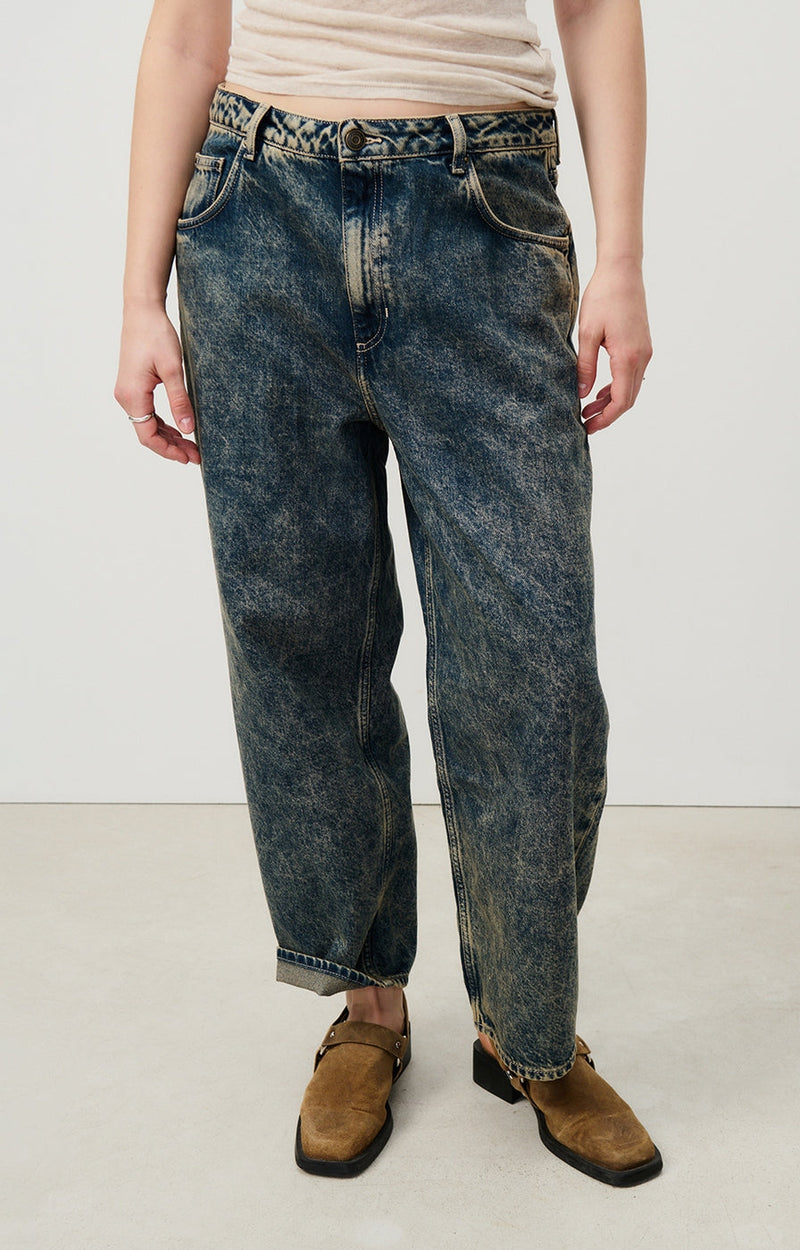 5-Pocket Le Boyfriend Low Waist Trousers - Dirty Vintage - Women