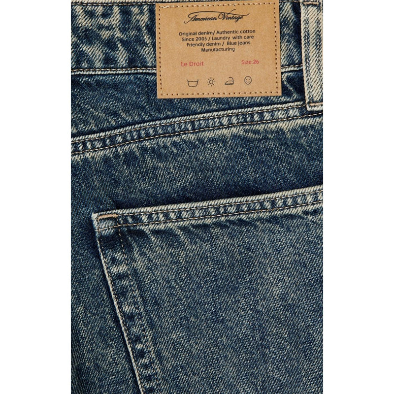Pantalón largo recto de 5 bolsillos con cintura alta - Dirty Vintage - Mujer