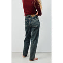 Pantalón largo recto de 5 bolsillos con cintura alta - Dirty Vintage - Mujer