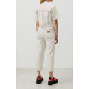 Mao Collar Trouser Jumpsuit - Super Bleached - Women