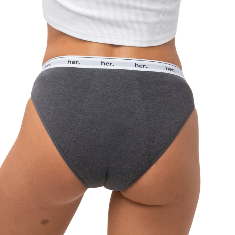 Set Of 3 Joy Menstrual Panties - Anthracite Grey