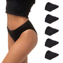 Set Of 5 Joy Menstrual Panties - Black Onyx