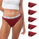 Set Of 5 Joy Menstrual Panties - Biking Red