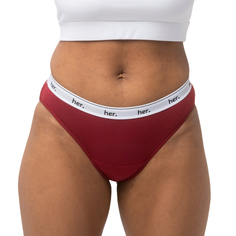 Set Of 5 Joy Menstrual Panties - Biking Red