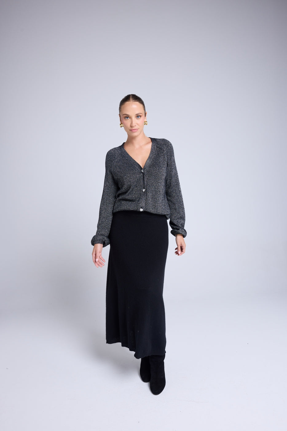 Falda Larga Joyce - Negro