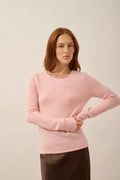 Round-Neck Jumper 4 Ply - Joyce - Ballerine