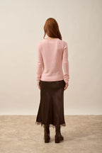 Round-Neck Jumper 4 Ply - Joyce - Ballerine