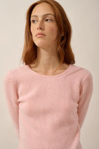 Round-Neck Jumper 4 Ply - Joyce - Ballerine
