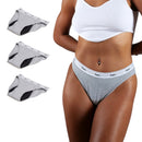 Set Of 3 Joy Menstrual Panties - Light Grey