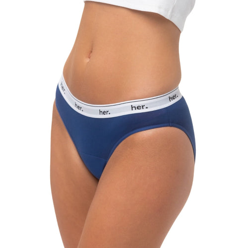 Joy menstrual panties - Navy Peony