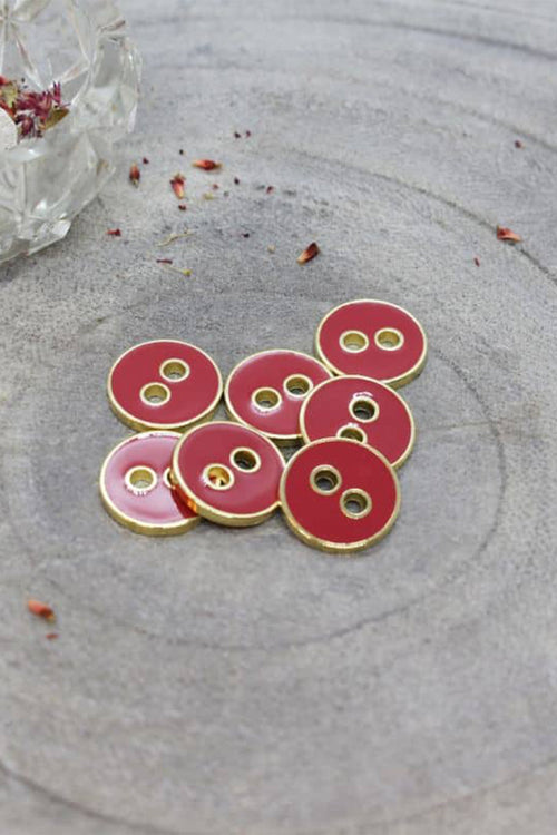 Boutons Joy - Terracotta x10