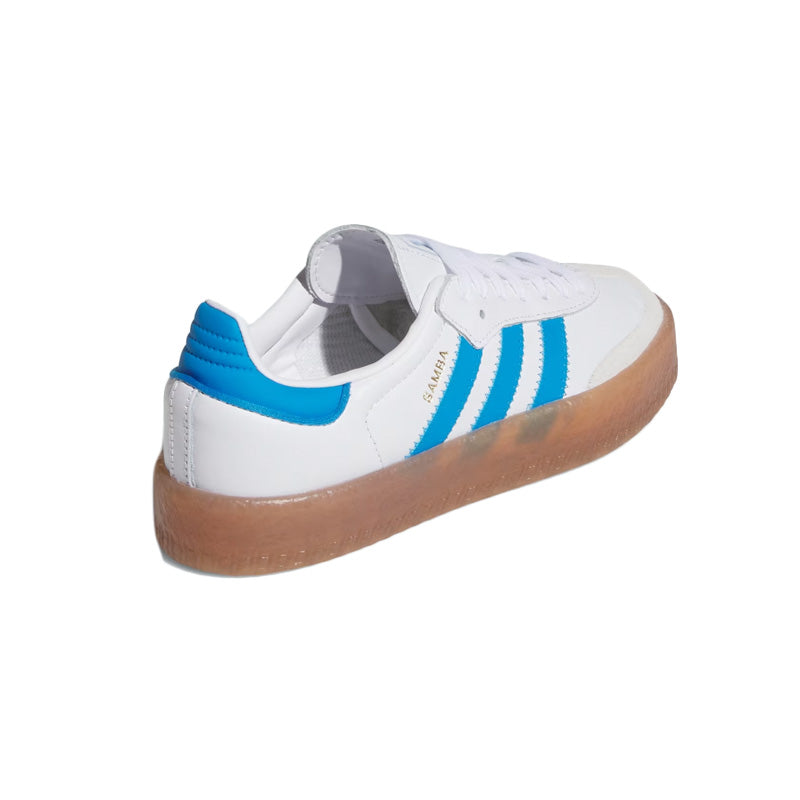 Baskets Adidas Originals Sambae Junior - Blanc, Bleu Ciel