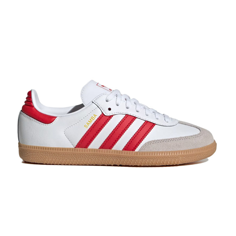 Baskets Adidas Originals Samba Og Junior - Blanc, Rouge