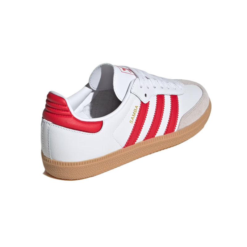 Baskets Adidas Originals Samba Og Junior - Blanc, Rouge