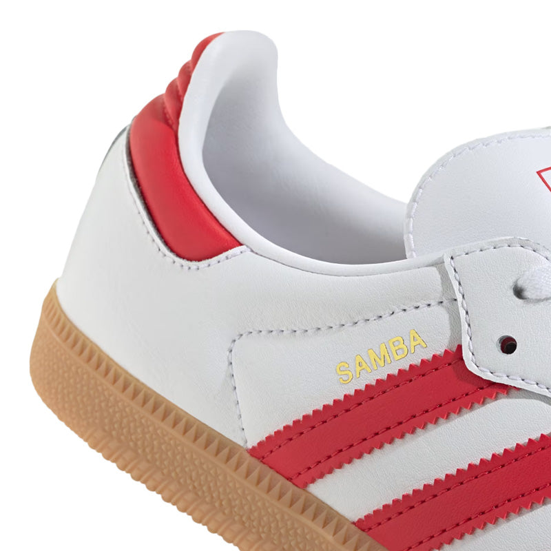 Baskets Adidas Originals Samba Og Junior - Blanc, Rouge