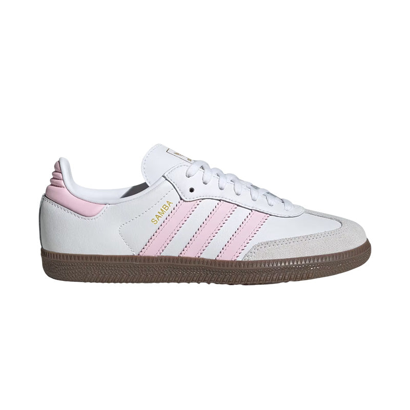 Baskets Adidas Originals Samba Og Junior - Blanc, Rose, Marron