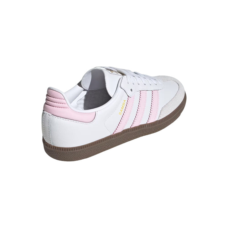 Baskets Adidas Originals Samba Og Junior - Blanc, Rose, Marron