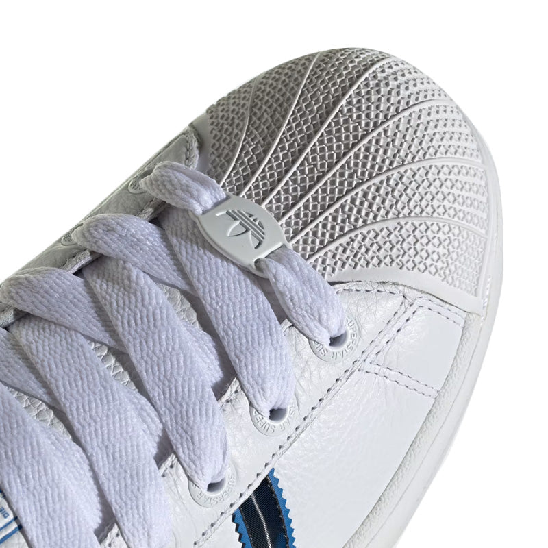 Adidas Originals Superstar 2 Sneakers - White, Royal Blue