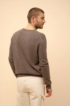 Jersey Cuello Pico - Walt - Taupe Chiné