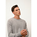 Pull Col Rond Howard - 100% Cachemire 2 Fils - Nuage Chiné - Homme