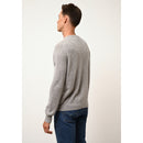 Pull Col Rond Howard - 100% Cachemire 2 Fils - Nuage Chiné - Homme