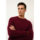 Pull Col Rond Howard - 100% Cachemire 2 Fils - Bordeaux - Homme