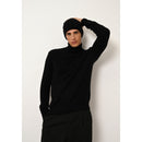 Cashmere  sudadera Just - Connor Jersey Cuello Redondo Negro - 100% Cachemira - 2 Hilados - - Hombre