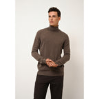 Pull Col Roulé - Connor - Taupe Chiné