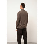 Pull Col Roulé - Connor - Taupe Chiné